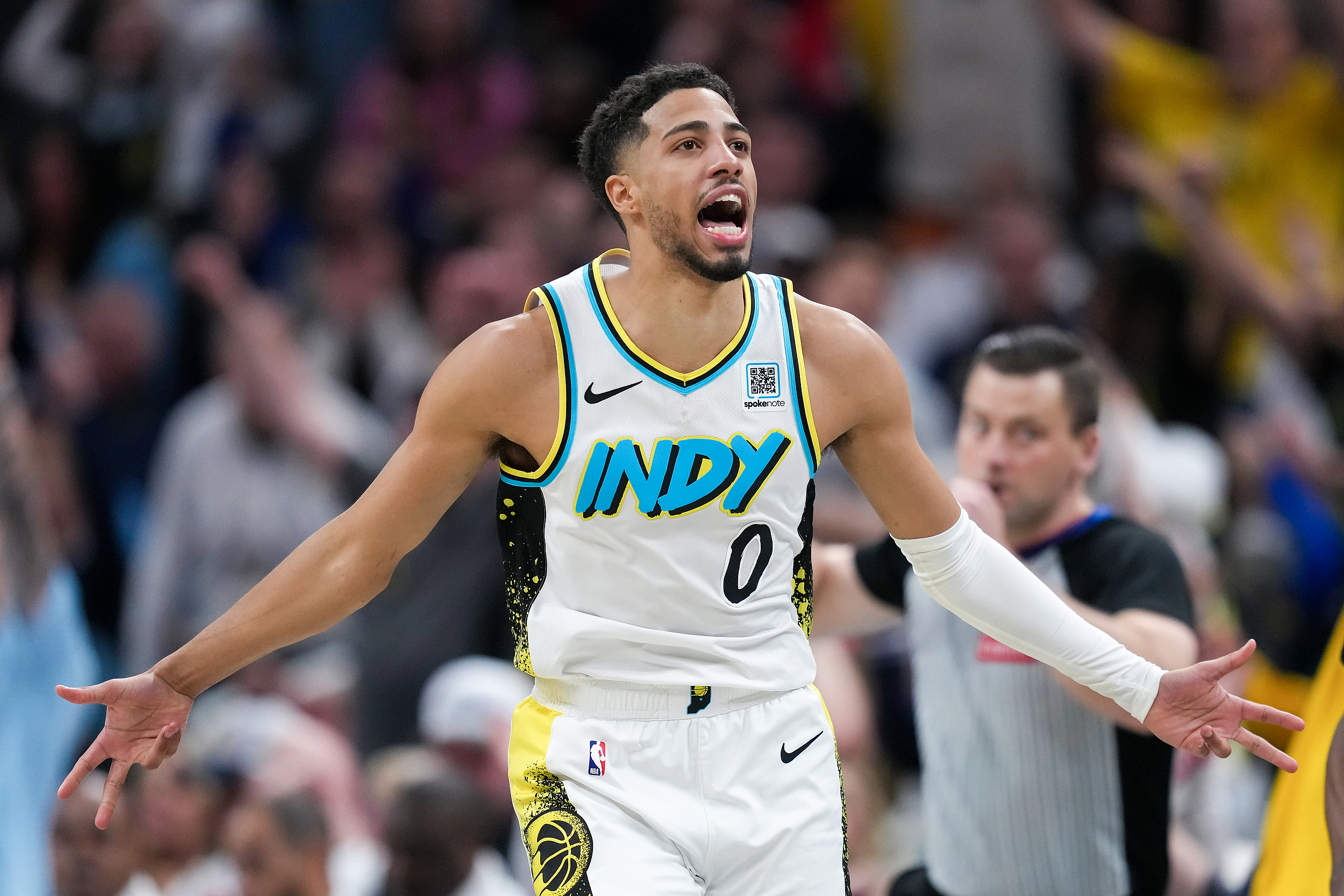 步行者三场东决赢球比赛中禁区外投篮命中率均超过40%